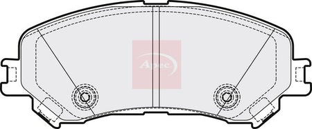 Apec PAD2144 Brake Pad Set, disc brake - 1