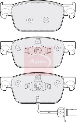 Apec PAD2150 Brake Pad Set, disc brake - 1
