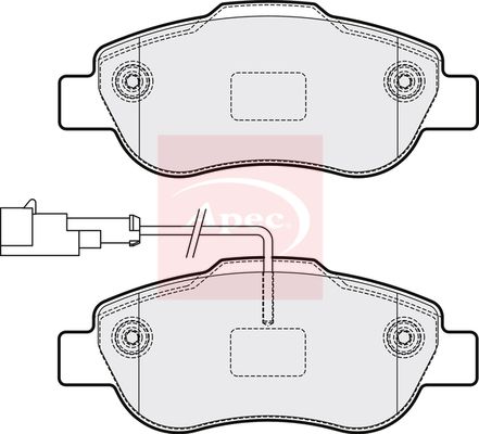Apec PAD2156 Brake Pad Set, disc brake - 1
