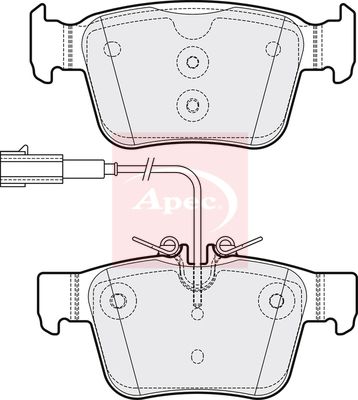 Apec PAD2159 Brake Pad Set, disc brake - 1