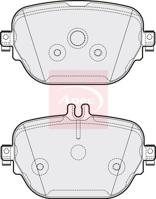 Apec PAD2163 Brake Pad Set, disc brake - 1