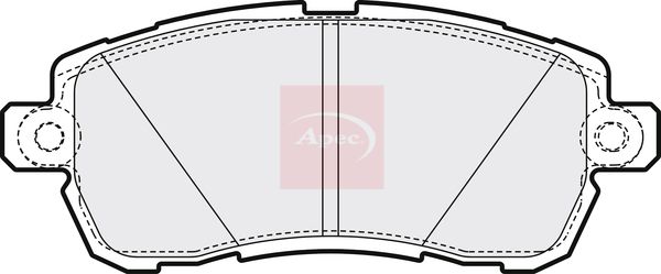 Apec PAD2164 Brake Pad Set, disc brake - 1