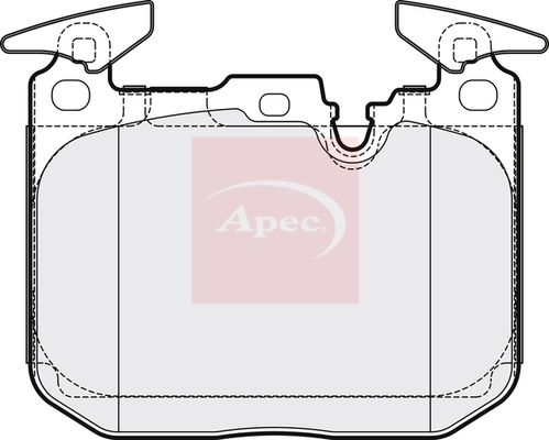 Apec PAD2170 Brake Pad Set, disc brake - 1