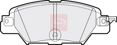 Apec PAD2172 Brake Pad Set, disc brake - 1