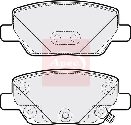 Apec PAD2173 Brake Pad Set, disc brake - 1