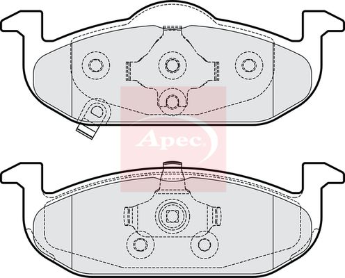 Apec PAD2177 Brake Pad Set, disc brake - 1
