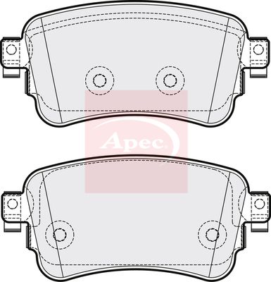 Apec PAD2182 Brake Pad Set, disc brake - 1
