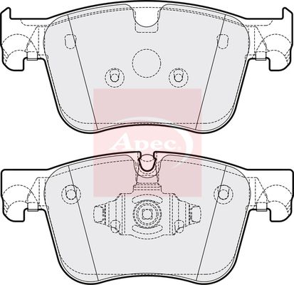 Apec PAD2184 Brake Pad Set, disc brake - 1