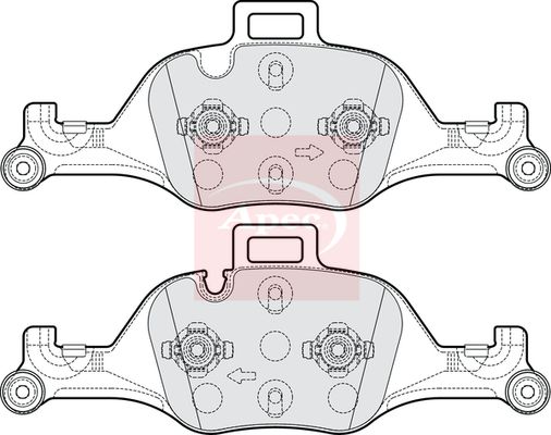 Apec PAD2187 Brake Pad Set, disc brake - 1