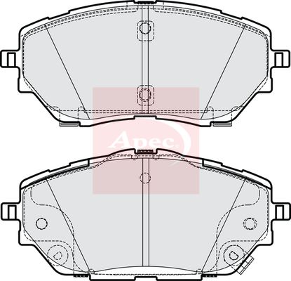 Apec PAD2197 Brake Pad Set, disc brake - 1