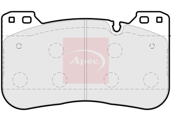 Apec PAD2199 Brake Pad Set, disc brake - 1