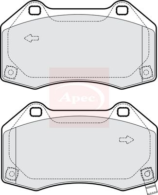Apec PAD2200 Brake Pad Set, disc brake - 1
