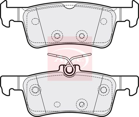 Apec PAD2204 Brake Pad Set, disc brake - 1