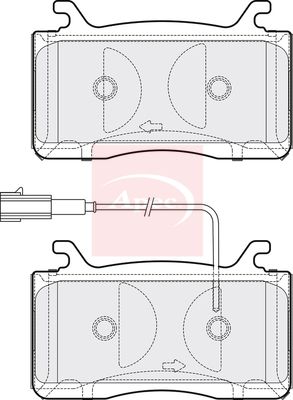 Apec PAD2206 Brake Pad Set, disc brake - 1