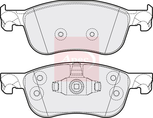 Apec PAD2207 Brake Pad Set, disc brake - 1