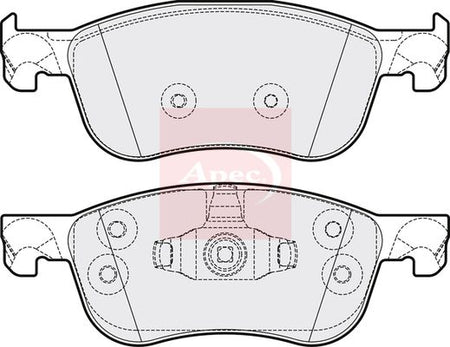 Apec PAD2207 Brake Pad Set, disc brake - 1