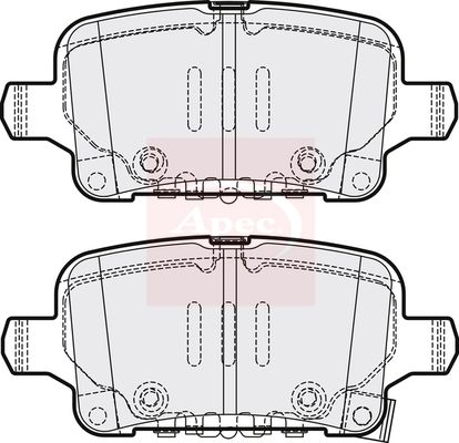 Apec PAD2209 Brake Pad Set, disc brake - 1