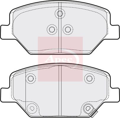 Apec PAD2210 Brake Pad Set, disc brake - 1