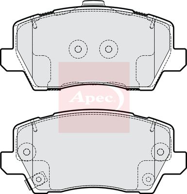 Apec PAD2212 Brake Pad Set, disc brake - 1