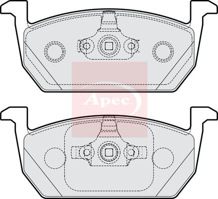 Apec PAD2216 Brake Pad Set, disc brake - 1