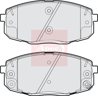 Apec PAD2217 Brake Pad Set, disc brake - 1