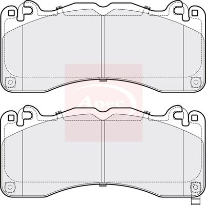 Apec PAD2221 Brake Pad Set, disc brake - 1