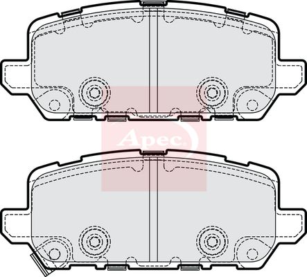 Apec PAD2225 Brake Pad Set, disc brake - 1
