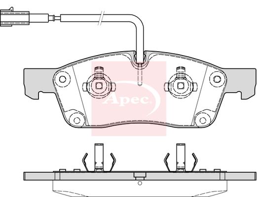Apec PAD2227 Brake Pad Set, disc brake - 1