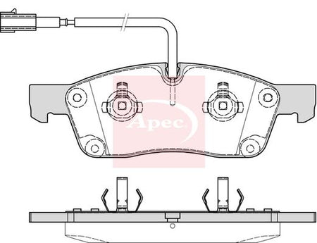 Apec PAD2227 Brake Pad Set, disc brake - 1