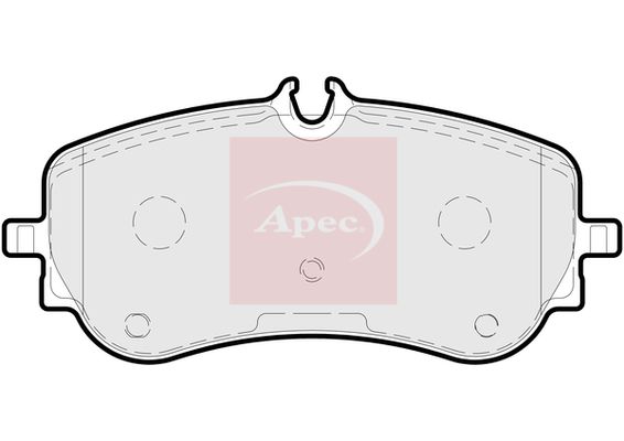 Apec PAD2229 Brake Pad Set, disc brake - 1