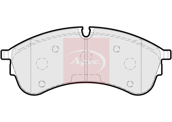 Apec PAD2230 Brake Pad Set, disc brake - 1