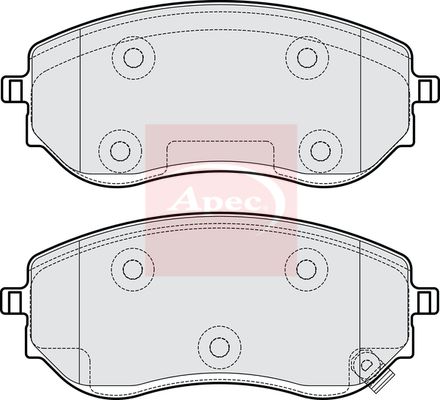 Apec PAD2239 Brake Pad Set, disc brake - 1