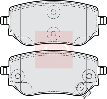 Apec PAD2240 Brake Pad Set, disc brake - 1