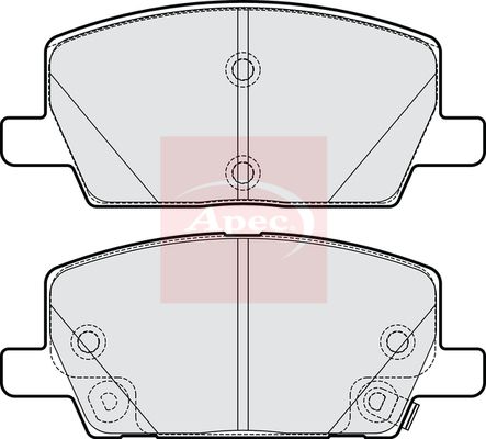 Apec PAD2242 Brake Pad Set, disc brake - 1