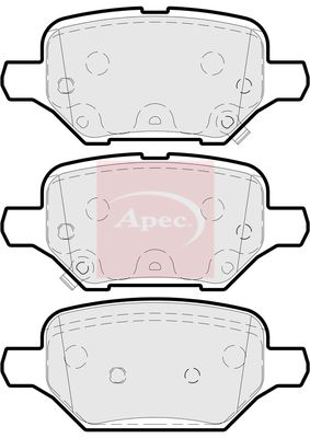Apec PAD2243 Brake Pad Set, disc brake - 1