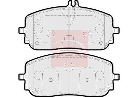 Apec PAD2245 Brake Pad Set, disc brake - 1