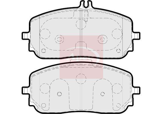 Apec PAD2245 Brake Pad Set, disc brake - 1