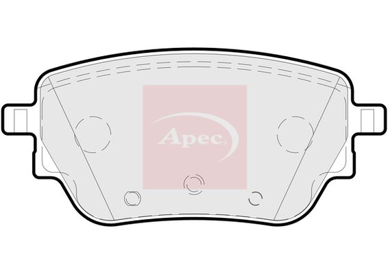 Apec PAD2246 Brake Pad Set, disc brake - 1