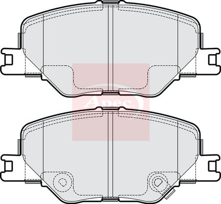 Apec PAD2253 Brake Pad Set, disc brake - 1