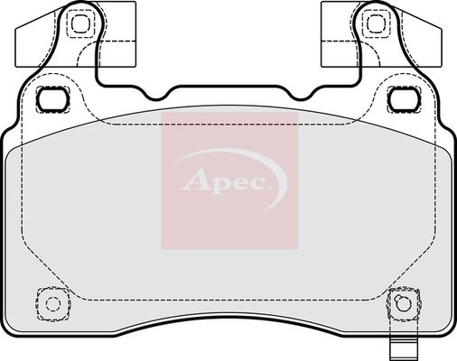 Apec PAD2255 Brake Pad Set, disc brake - 1