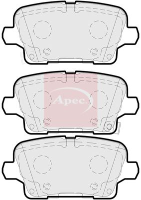 Apec PAD2256 Brake Pad Set, disc brake - 1