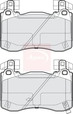 Apec PAD2260 Brake Pad Set, disc brake - 1
