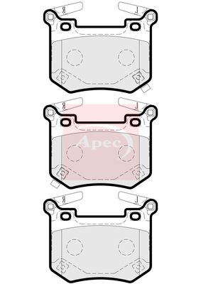 Apec PAD2261 Brake Pad Set, disc brake - 1