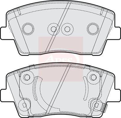 Apec PAD2262 Brake Pad Set, disc brake - 1