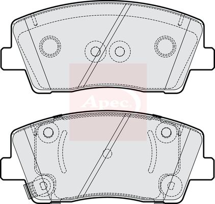Apec PAD2264 Brake Pad Set, disc brake - 1