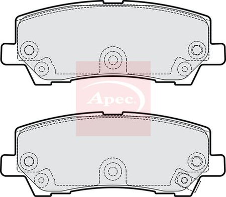 Apec PAD2282 Brake Pad Set, disc brake - 1