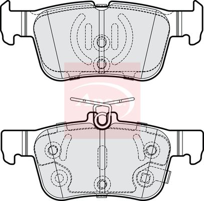 Apec PAD2284 Brake Pad Set, disc brake - 1