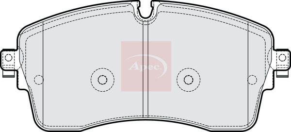 Apec PAD2286 Brake Pad Set, disc brake - 1