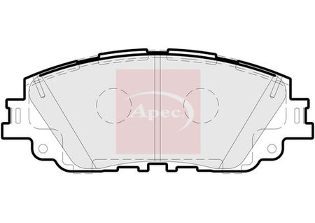 Apec PAD2292 Brake Pad Set, disc brake - 1