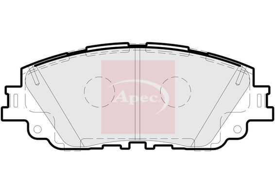 Apec PAD2292 Brake Pad Set, disc brake - 1